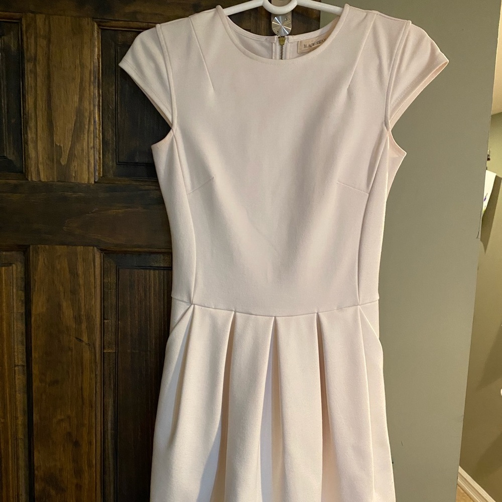 White skater dress
